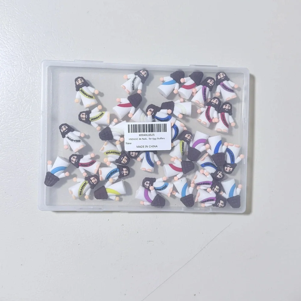 36 Pack Mini Jesus Figures Easter Egg Stuffers Sunday School Favors